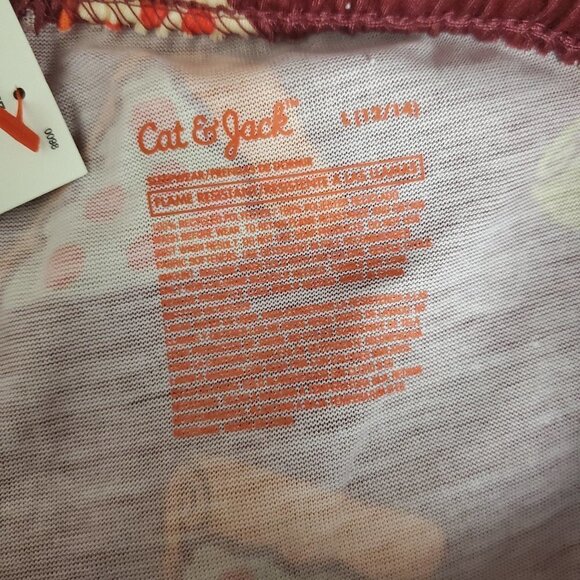 Cat & Jack Pizza Pj's Two Piece Pajama Set - Picture 7 of 7